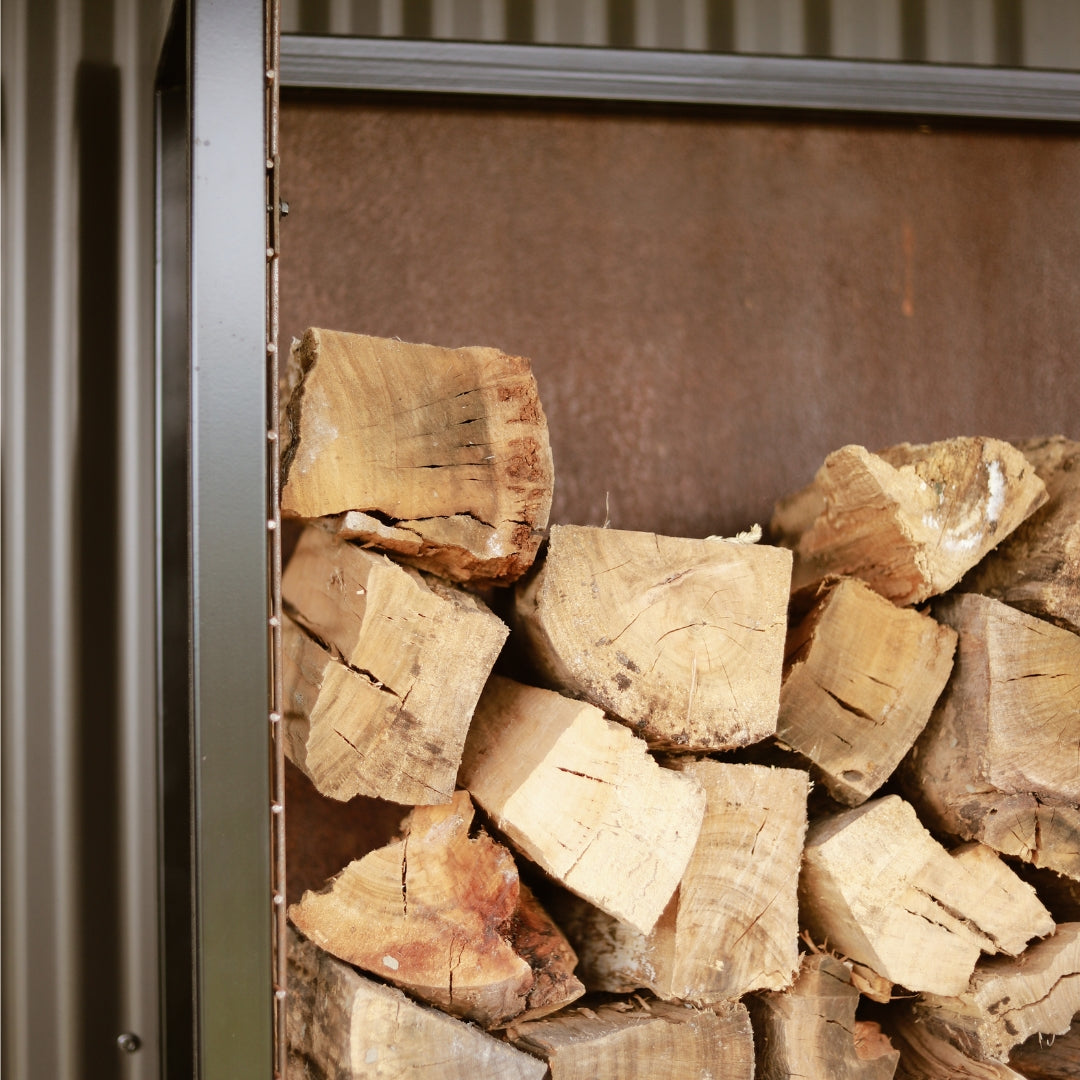 Statement Steel Firewood & Kindling Storage Box